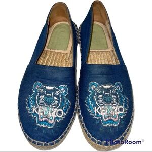 Kenzo Paris Navy Canvas Espadrille